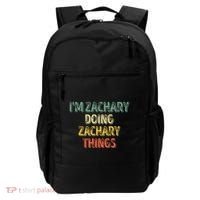 IM Zachary Doing Zachary Things Personalized Name Backpack thumb 0