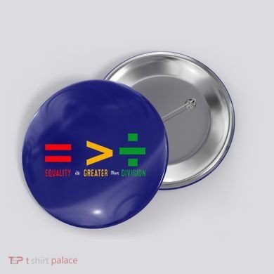 June 19th 1865 Equality Is Greater Than Division Button