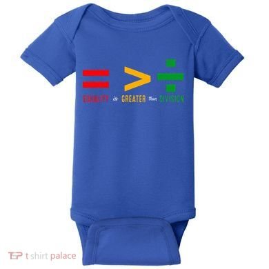 June 19th 1865 Equality Is Greater Than Division Baby Bodysuit