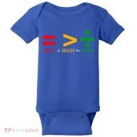 June 19th 1865 Equality Is Greater Than Division Baby Bodysuit thumb 0