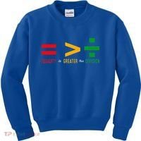 June 19th 1865 Equality Is Greater Than Division Kids Sweatshirt thumb 0