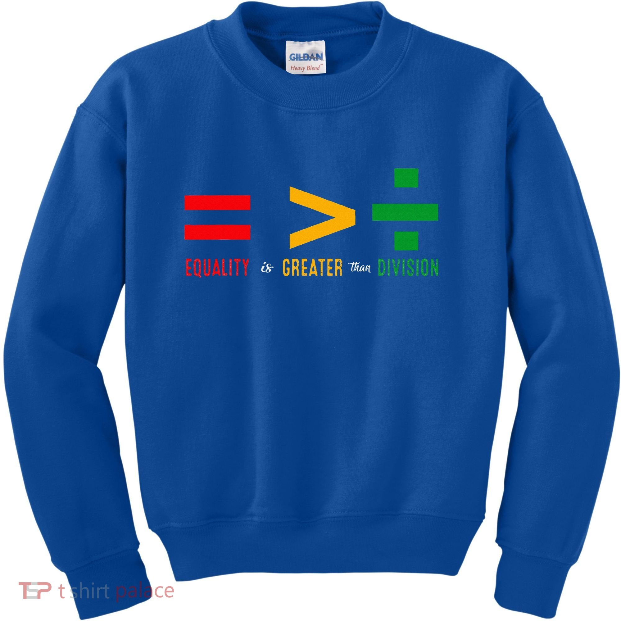 June 19th 1865 Equality Is Greater Than Division Kids Sweatshirt