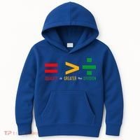 June 19th 1865 Equality Is Greater Than Division Kids Hoodie thumb 0