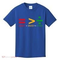 June 19th 1865 Equality Is Greater Than Division Kids T-Shirt thumb 0