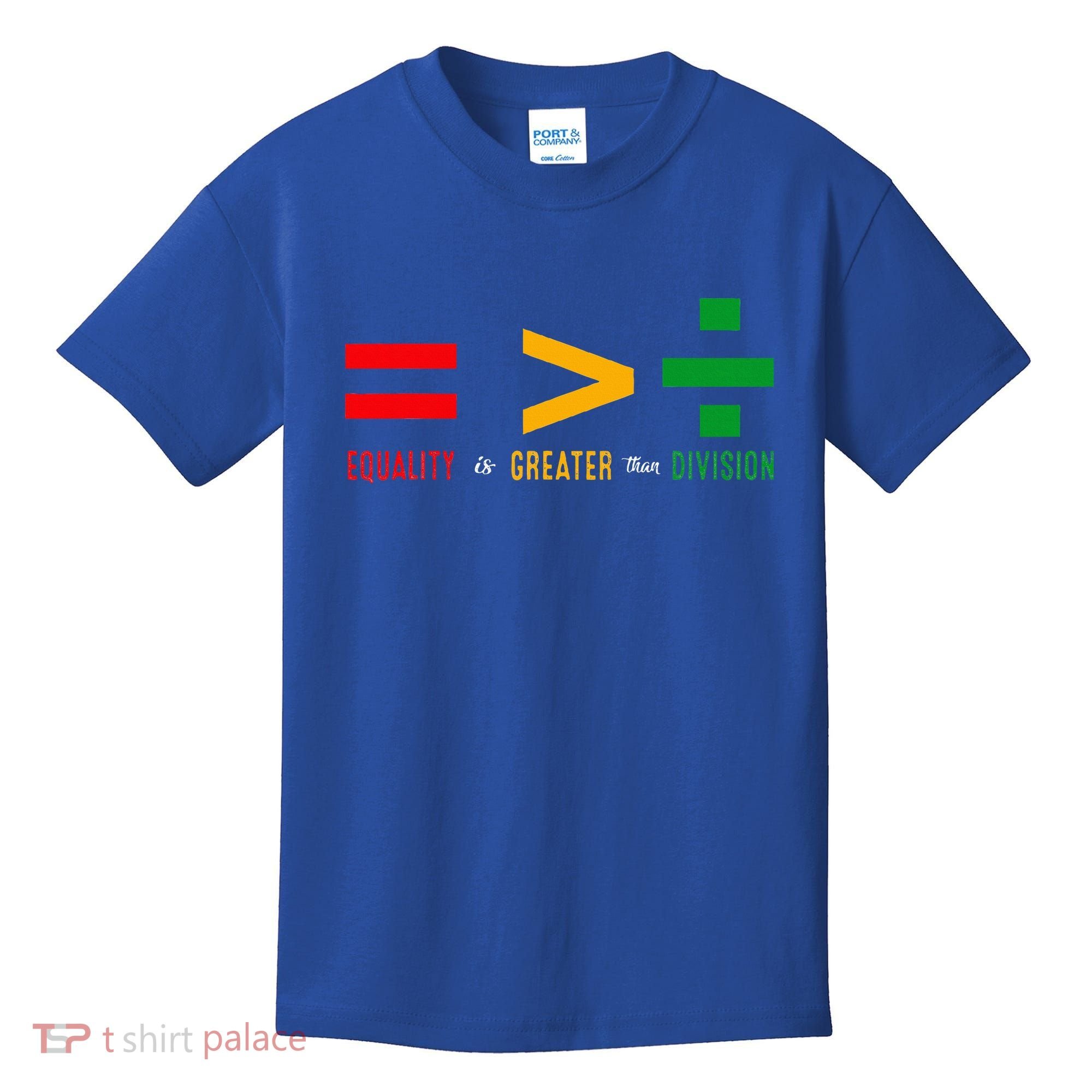 June 19th 1865 Equality Is Greater Than Division Kids T-Shirt
