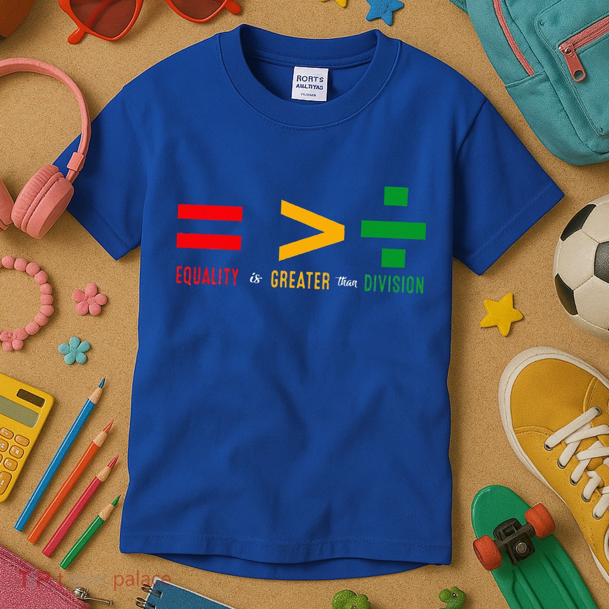 June 19th 1865 Equality Is Greater Than Division Kids T-Shirt