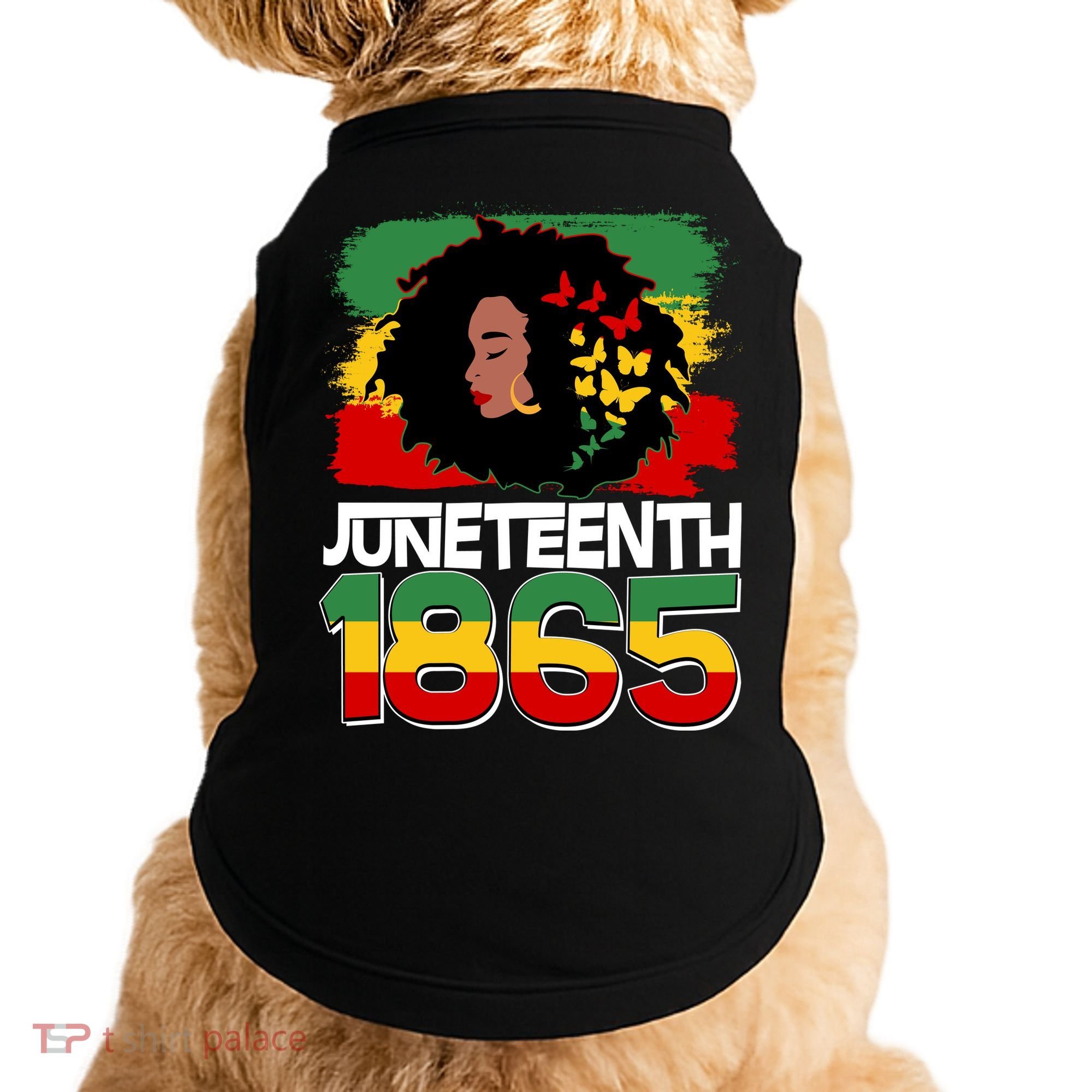 Juneteenth 1865 African American Black Woman Doggie Tank
