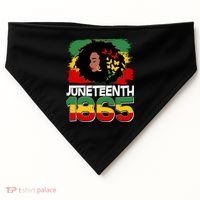 Juneteenth 1865 African American Black Woman USA-Made Doggie Bandana thumb 0
