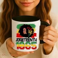 Juneteenth 1865 African American Black Woman Coffee Mug thumb 3