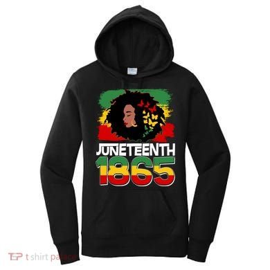 Juneteenth 1865 African American Black Woman Women's Hoodie