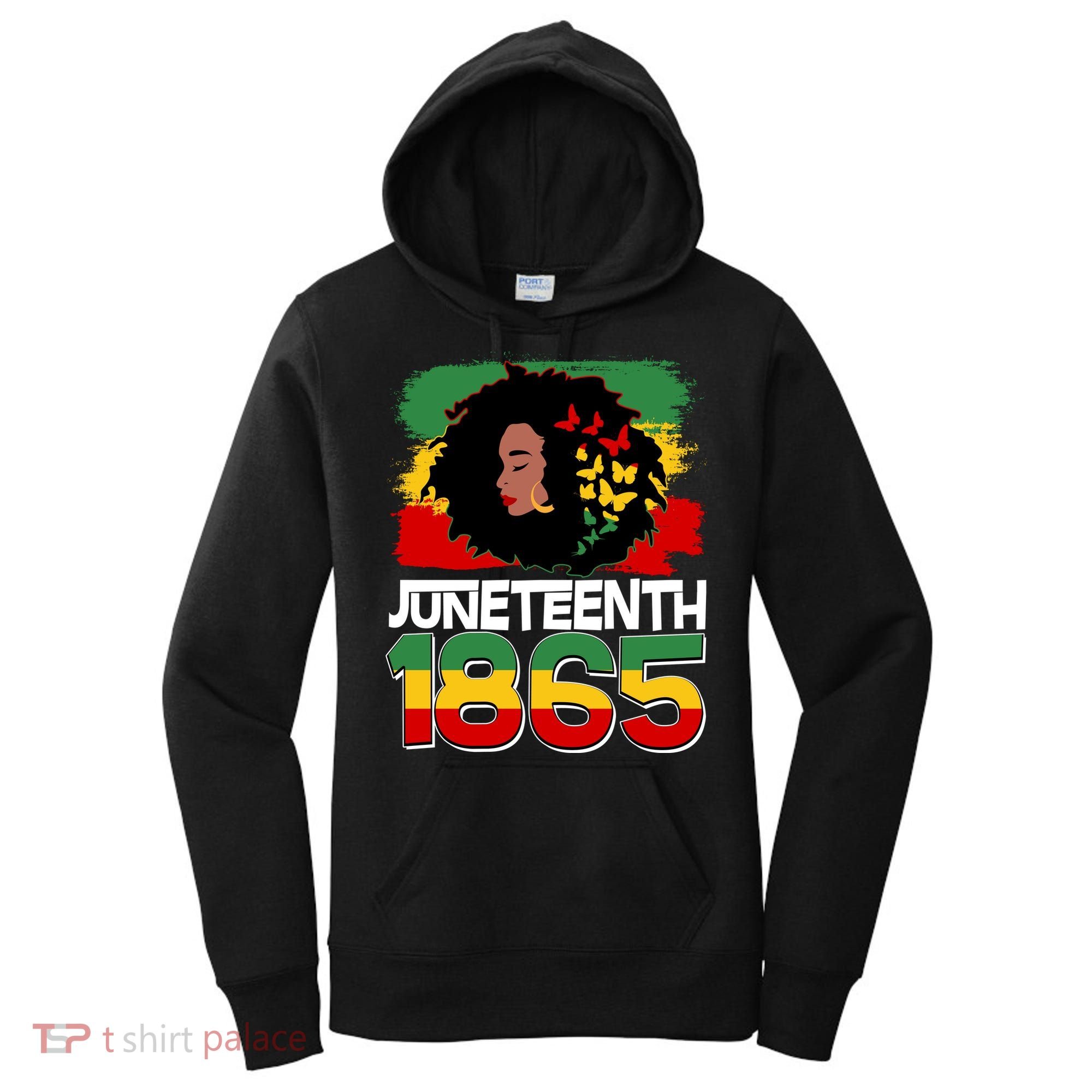 Juneteenth 1865 African American Black Woman Women's Hoodie
