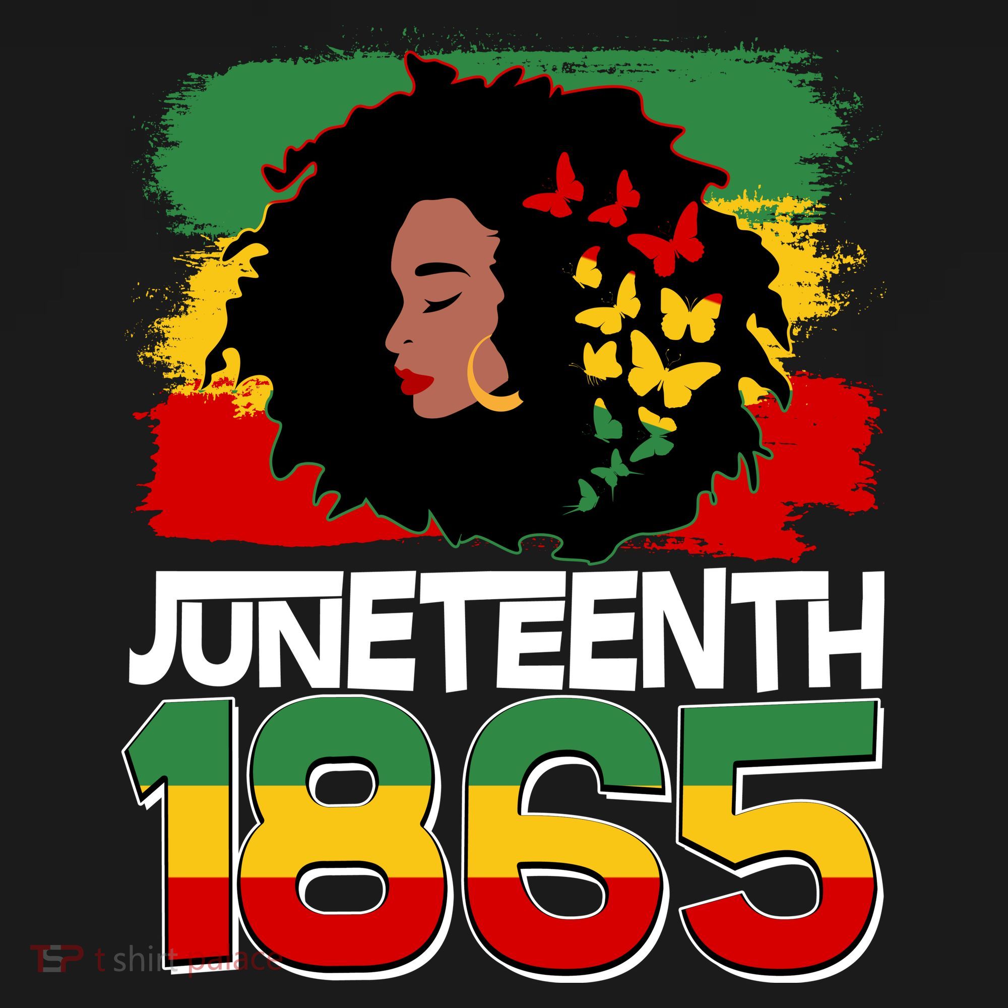 Juneteenth 1865 African American Black Woman Women's Hoodie