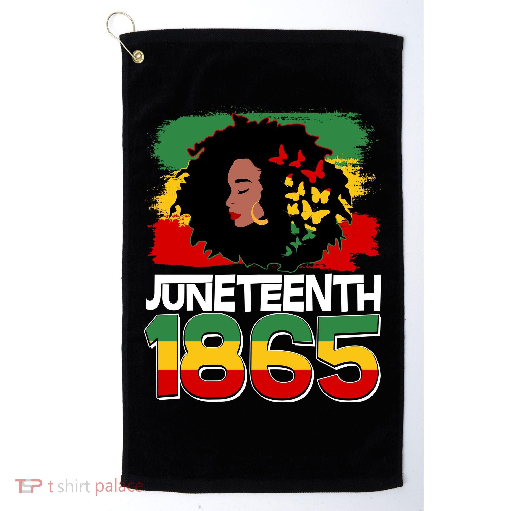 Juneteenth 1865 African American Black Woman Golf Towel