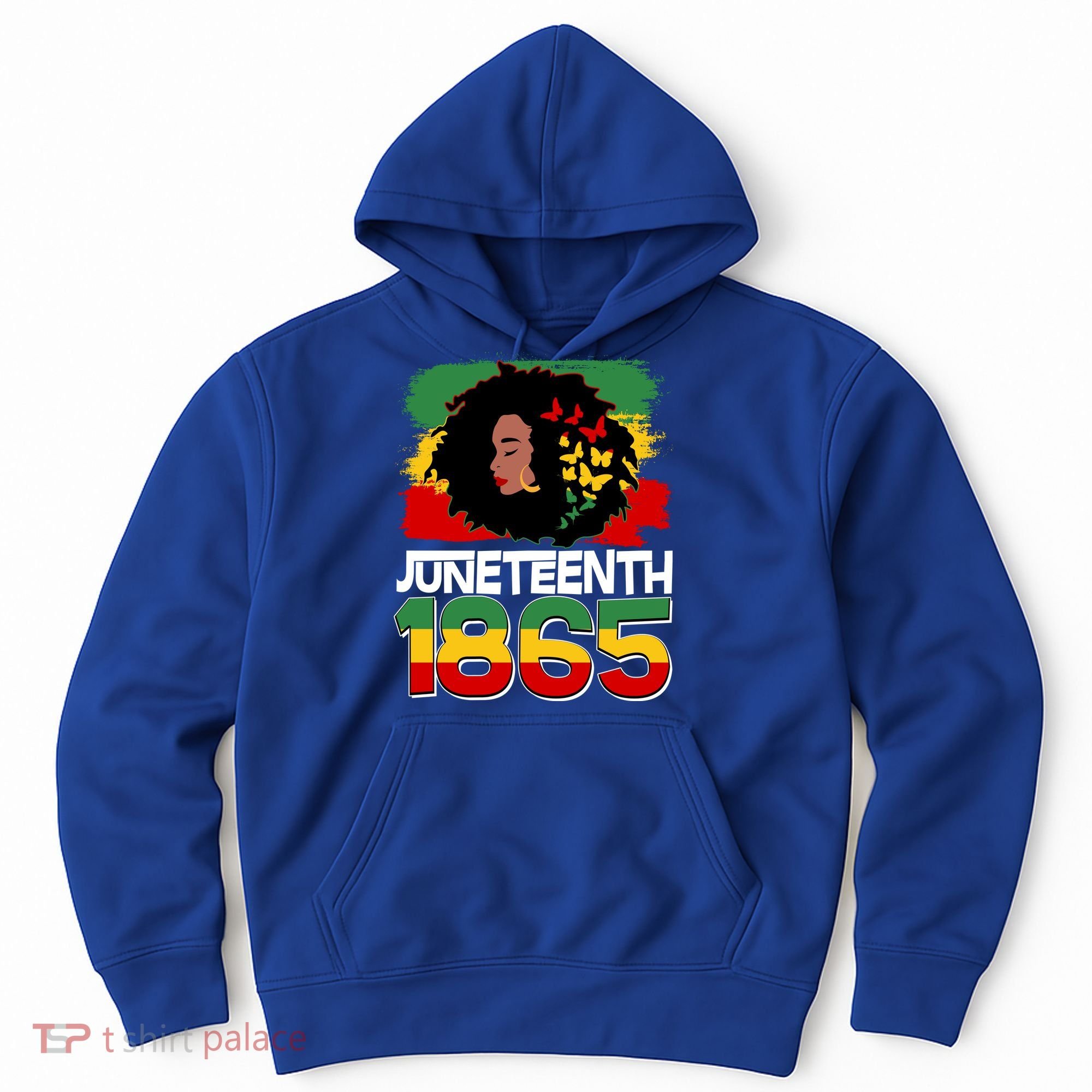 Juneteenth 1865 African American Black Woman Hoodie