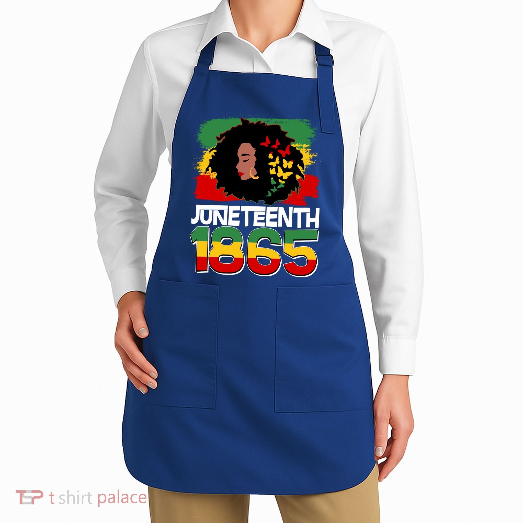 Juneteenth 1865 African American Black Woman Apron