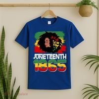 Juneteenth 1865 African American Black Woman T-Shirt thumb 2