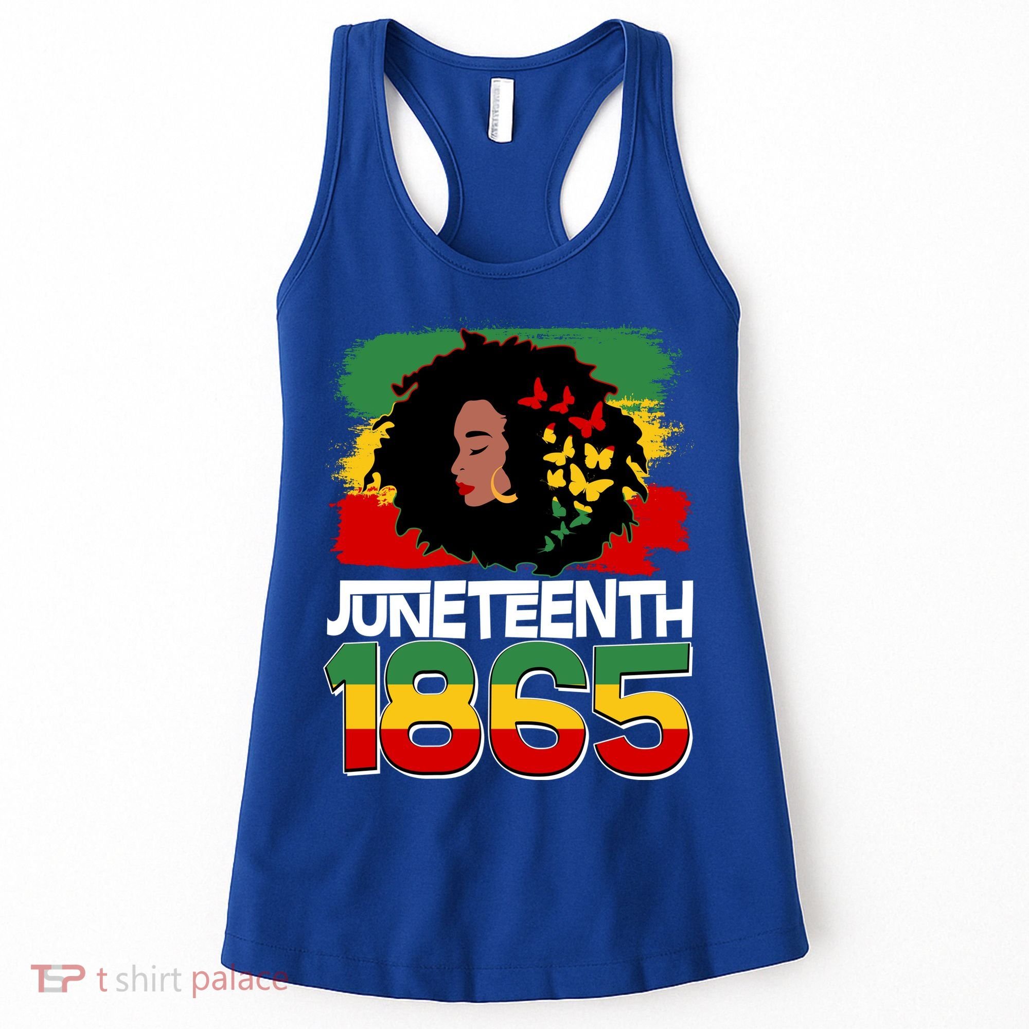 Juneteenth 1865 African American Black Woman Women's Tank Top