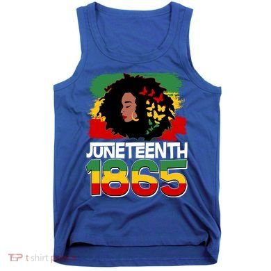 Juneteenth 1865 African American Black Woman Tank Top