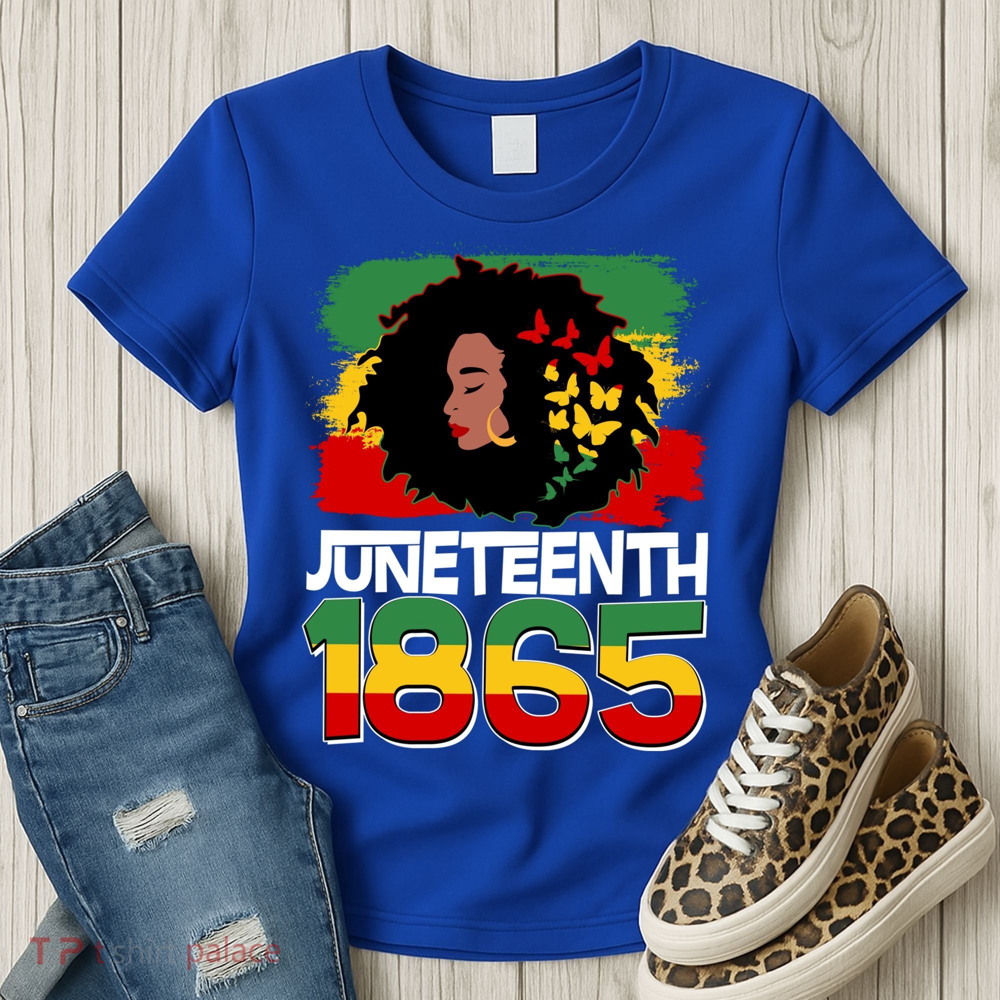 Juneteenth 1865 African American Black Woman Women's T-Shirt