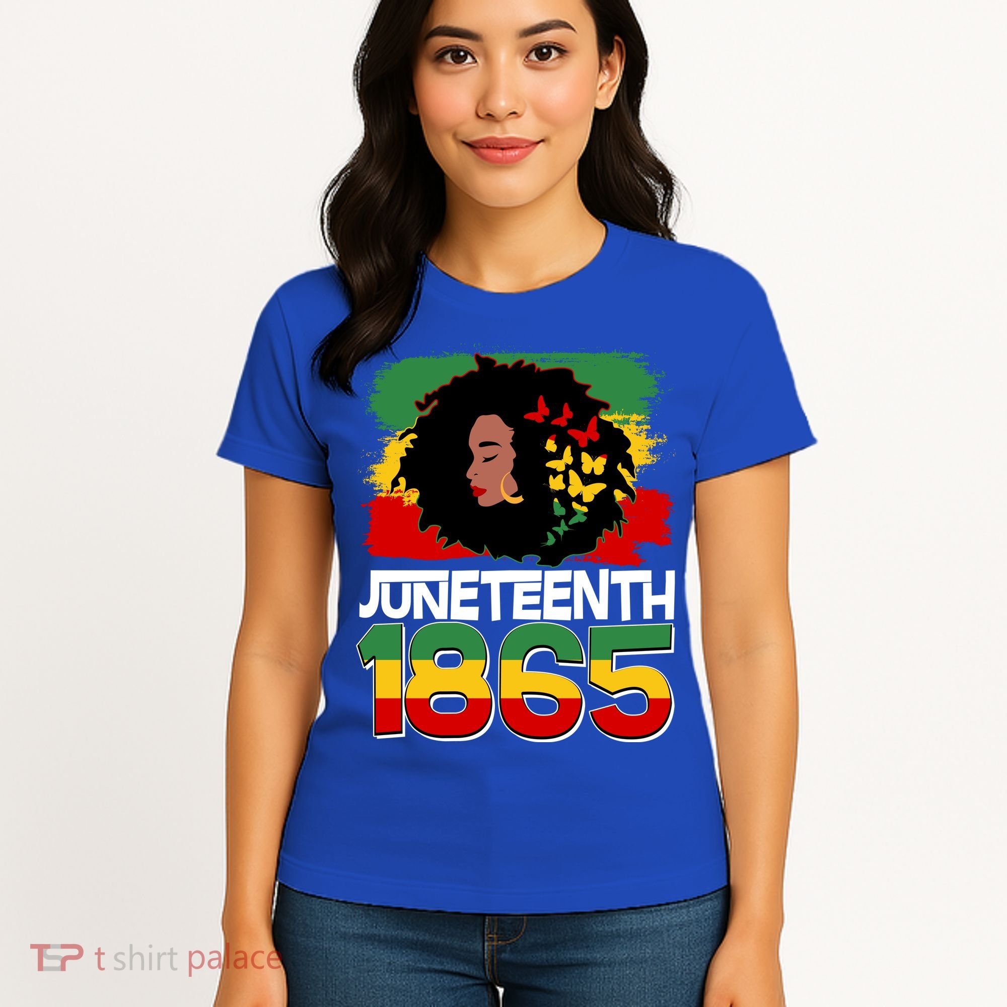 Juneteenth 1865 African American Black Woman Women's T-Shirt