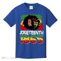 Juneteenth 1865 African American Black Woman Kids T-Shirt thumb 0