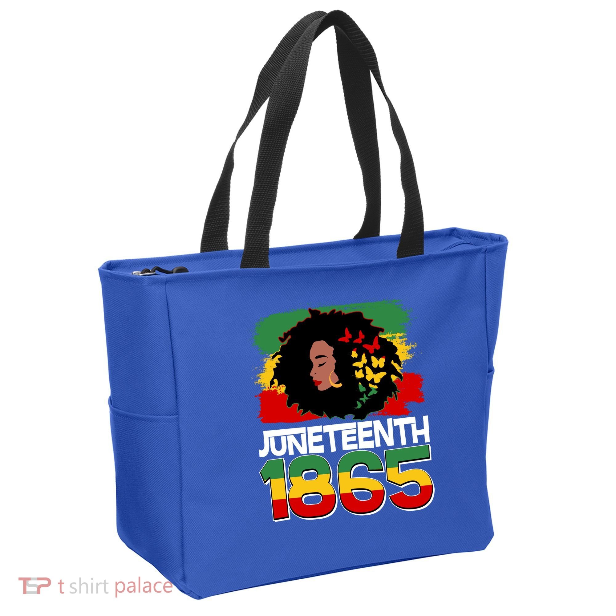 Juneteenth 1865 African American Black Woman Tote Bag