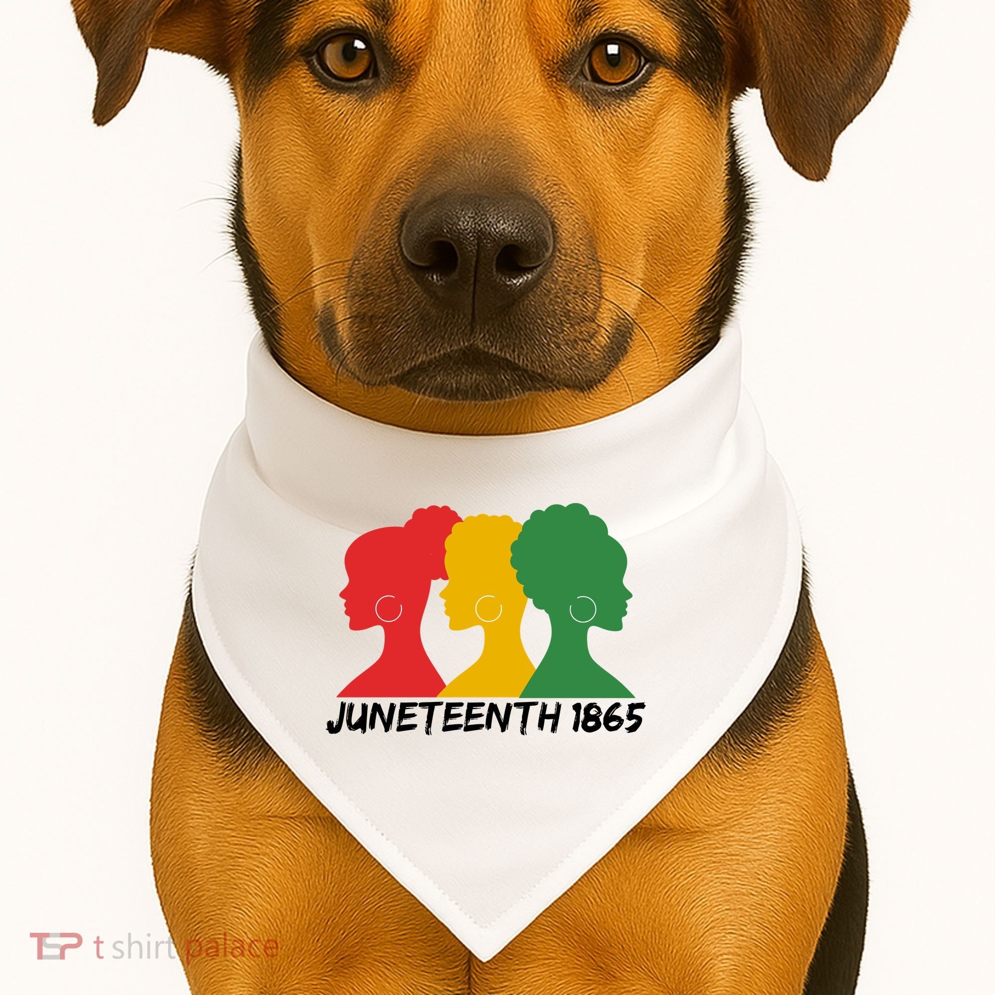 Juneteenth 1865 African Pride USA-Made Doggie Bandana
