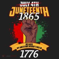 Juneteenth 1865 Because My Ancestors Weren't Free In 1776 Women's Sweatshirt thumb 2