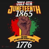 Juneteenth 1865 Because My Ancestors Weren't Free In 1776 Polo thumb 3