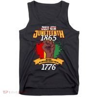 Juneteenth 1865 Because My Ancestors Weren't Free In 1776 Tank Top thumb 0