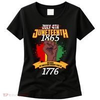 Juneteenth 1865 Because My Ancestors Weren't Free In 1776 Women's T-Shirt thumb 0