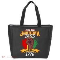 Juneteenth 1865 Because My Ancestors Weren't Free In 1776 Tote Bag thumb 0