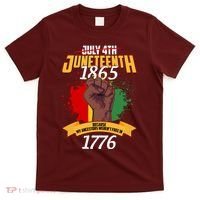 Juneteenth 1865 Because My Ancestors Weren't Free In 1776 T-Shirt thumb 0