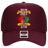 Juneteenth 1865 Because My Ancestors Weren't Free In 1776 Hat thumb 0