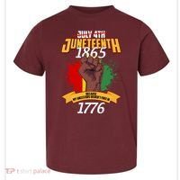 Juneteenth 1865 Because My Ancestors Weren't Free In 1776 Toddler T-Shirt thumb 0