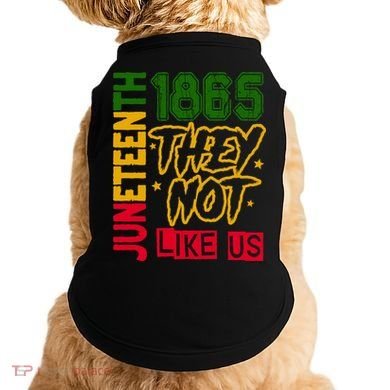 Juneteenth 1865 Black History Month They Not Like Us Doggie Tank