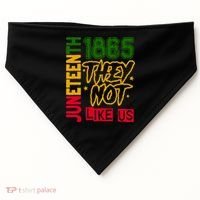 Juneteenth 1865 Black History Month They Not Like Us USA-Made Doggie Bandana thumb 0