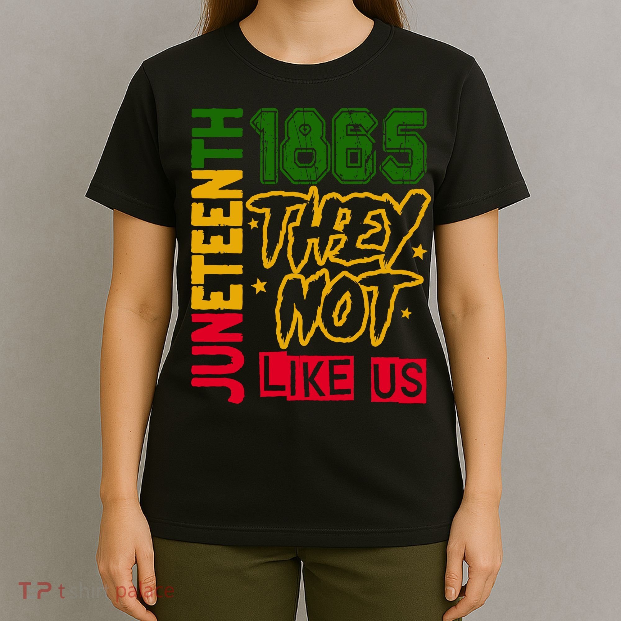 Juneteenth 1865 Black History Month They Not Like Us T-Shirt