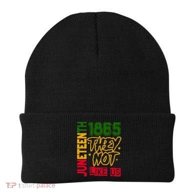 Juneteenth 1865 Black History Month They Not Like Us Beanie