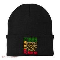 Juneteenth 1865 Black History Month They Not Like Us Beanie thumb 0