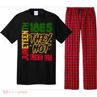 Juneteenth 1865 Black History Month They Not Like Us Pajama Set thumb 0
