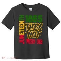 Juneteenth 1865 Black History Month They Not Like Us Toddler T-Shirt thumb 0
