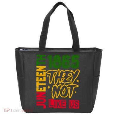 Juneteenth 1865 Black History Month They Not Like Us Tote Bag