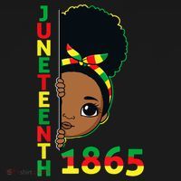 Juneteenth 1865 Celebrating Brown Skin Princess Girls Black History Women's Tank Top thumb 5