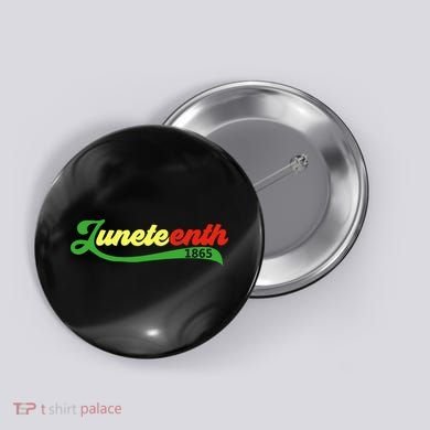Juneteenth 1865 Celebration Graphic Button