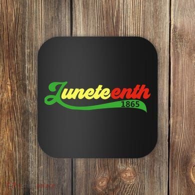 Juneteenth 1865 Celebration Graphic Coaster