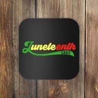 Juneteenth 1865 Celebration Graphic Coaster thumb 0