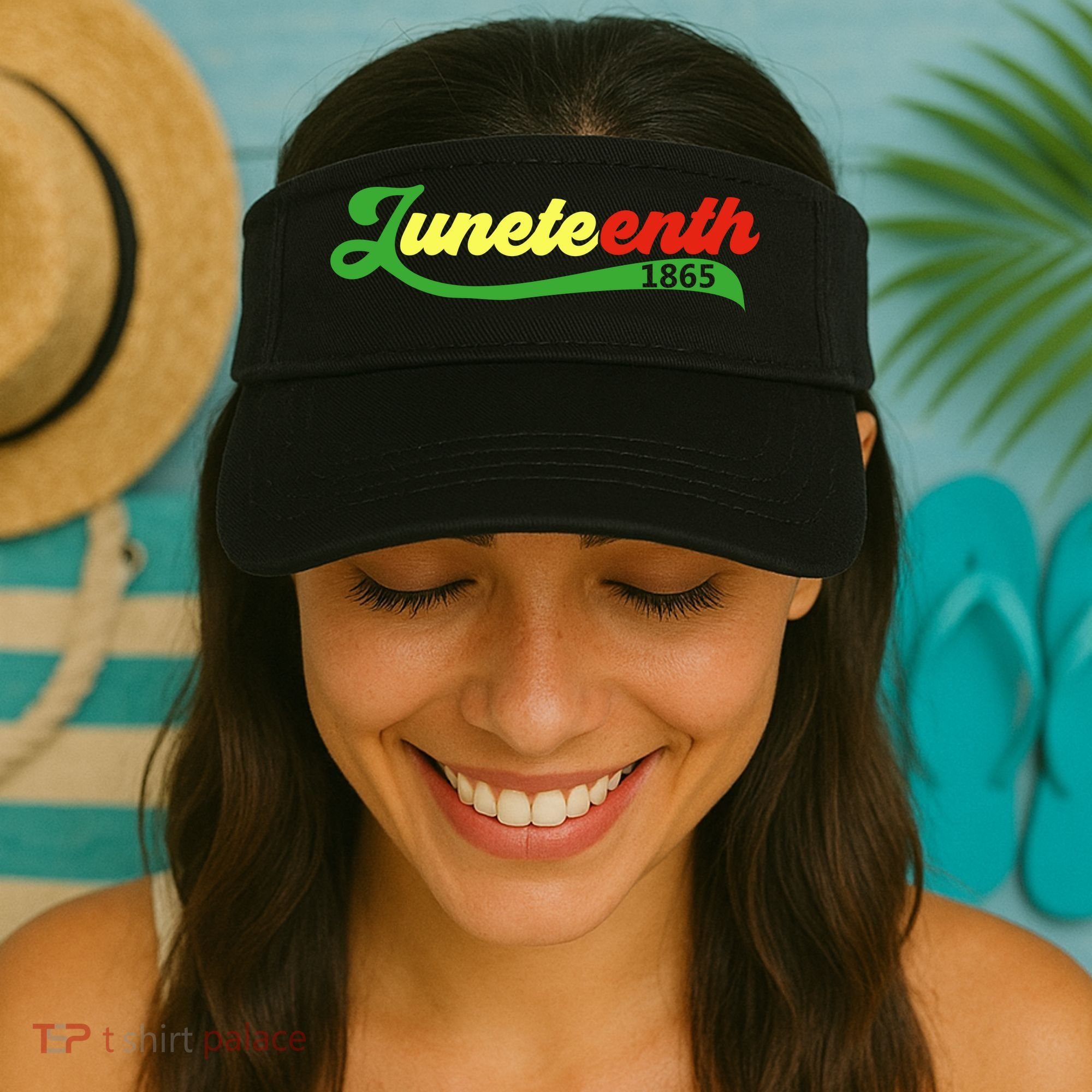 Juneteenth 1865 Celebration Graphic Visor
