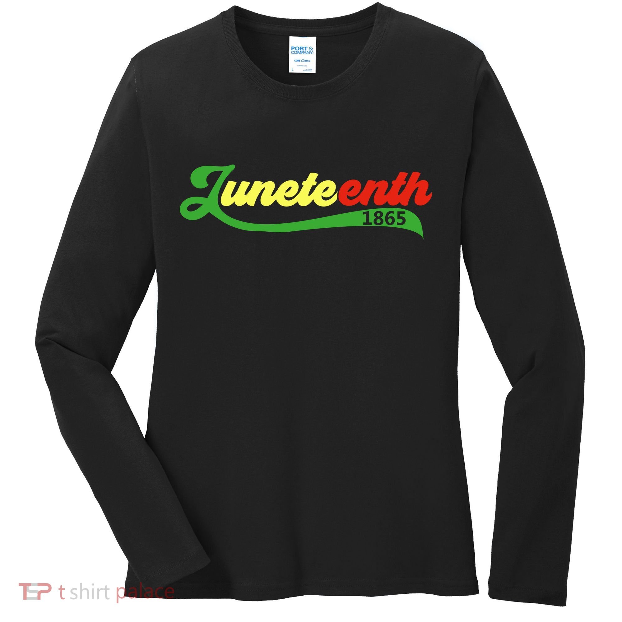 Juneteenth 1865 Celebration Graphic Women's Long Sleeve Shirt