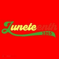 Juneteenth 1865 Celebration Graphic Santa Hat thumb 1